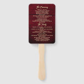 ひまわり結婚式 プログラムハンドファン ハンドファン (裏面)