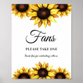 ひまわり結婚式 プログラムファン署名ポスター ポスター (正面)