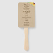 ひまわり結婚式 プログラムファン ハンドファン (裏面)