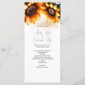 ひまわり結婚式 プログラム素朴- プログラム (正面)