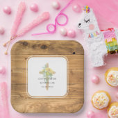 ひまわり結婚木十字 ペーパープレート (パーティー)