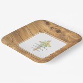 ひまわり結婚木十字 ペーパープレート (傾斜あり)