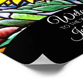 ひまわり結婚歓迎の絵画看板ポスター ポスター (角)