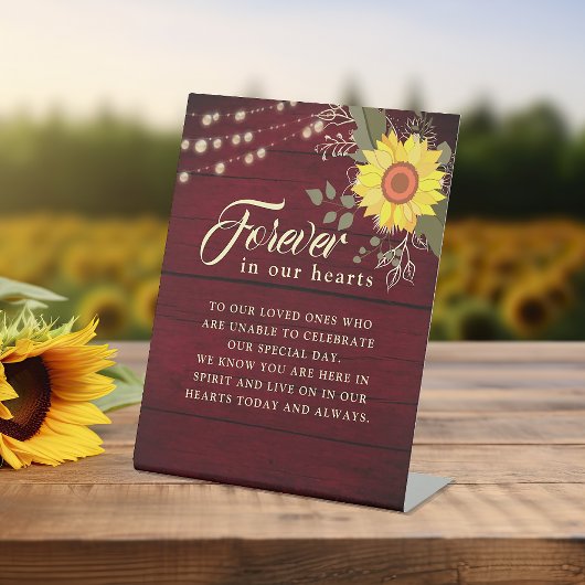 ひまわり結婚記念台座看板 台座サイン