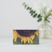 ひまわり絵を描花，'s，植物，霊気，名刺 名刺 (スタンド正面)