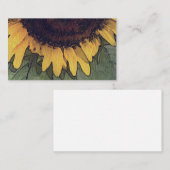 ひまわり絵を描花，'s，植物，霊気，名刺 名刺 (正面/裏面)