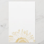 ひまわり絵具(黄色) 便箋 (正面)