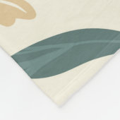 ひまわり継ぎ目のパターン。黄色デイジーオンwh フリースブランケット (角)