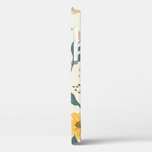 ひまわり継ぎ目のパターン。黄色デイジーオンwh Case-Mate iPhoneケース (裏面 / 左)