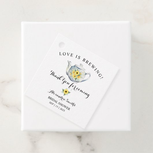 ひまわり緑お茶のシャワー来ありがとうございました フェイバータグ (インサイチュ)