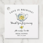 ひまわり緑お茶のシャワー来ありがとうございました フェイバータグ (正面)