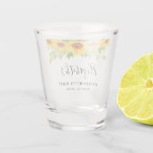 ひまわり緑のフローラバチェロレッテ ショットグラス (裏面)