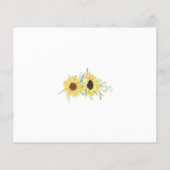 ひまわり緑の共有デートの夜のアイディアカード チラシ (裏面)