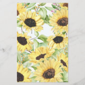 ひまわり緑ブライダルシャワービンゴゲームカード チラシ (裏面)