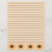 ひまわり縁どレシピバインダーページ (裏面)