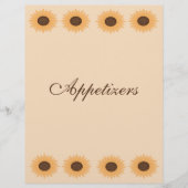 ひまわり縁どレシピバインダーページ (正面)