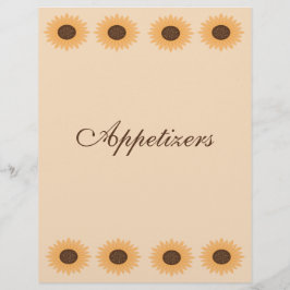 ひまわり縁どレシピバインダーページ