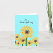 ひまわり美しいデイカード サンキューカード (正面)