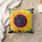 ひまわり美しい枕 クッション (ブランケット)