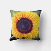 ひまわり美しい枕 クッション (裏面)