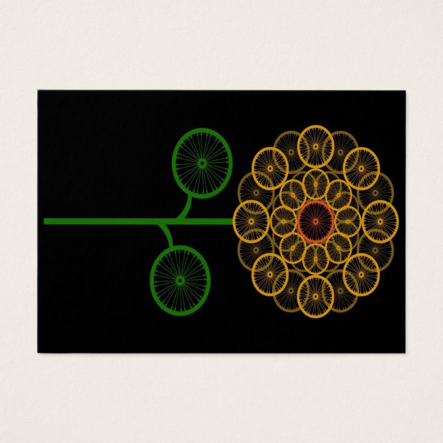 ひまわり美しい自転車 – おもしろい誕生日ギフト (正面)