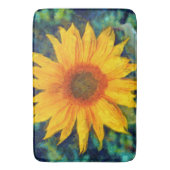 ひまわり美しい バスマット (正面縦)