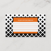 ひまわり美容師アポイントメント名刺 予約カード (裏面)