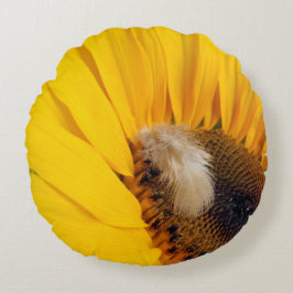 ひまわり羽装飾用クッション ラウンドクッション