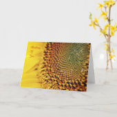 ひまわり考えの花 カード (黄色い花)