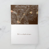 ひまわり考えるの花束 カード (内部)