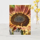 ひまわり考えるの花 カード (黄色い花)