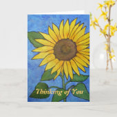 ひまわり考えるカードの使用 カード (黄色い花)