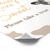 ひまわり聖い牛の赤ちゃんシャワーベビーは甘い ポスター (角)