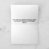 ひまわり聖なる書物、 経典ノートカード詩編84:11 カード (内部)