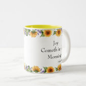 ひまわり聖なる書物、 経典マグ ツートーンマグカップ (正面右)