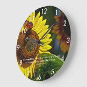 ひまわり聖なる書物、 経典 ラージ壁時計 (傾斜)