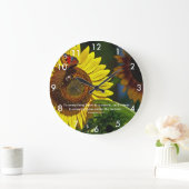 ひまわり聖なる書物、 経典 ラージ壁時計 (ホーム)