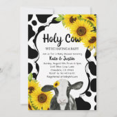 ひまわり聖牛の赤ちゃんシャワー 招待状 (正面)