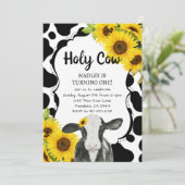 ひまわり聖牛I'm One Girl First誕生日 招待状 (スタンド正面)