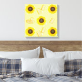 ひまわり能 キャンバスプリント (インサイチュ (寝室))