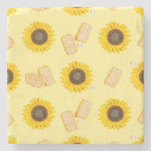 ひまわり能 ストーンコースター (正面)