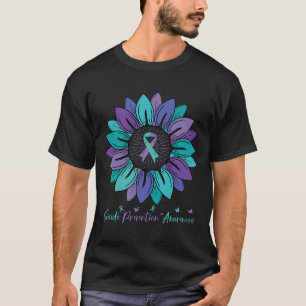 ひまわり自殺防止認識度月 Tシャツ