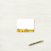 ひまわり自然テーマ ポストイット (デスク上)