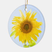 ひまわり自然写真 セラミックオーナメント (左)