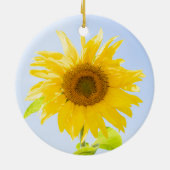 ひまわり自然写真 セラミックオーナメント (裏面)