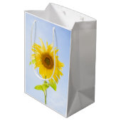 ひまわり自然写真 ミディアムペーパーバッグ (裏面アングル)