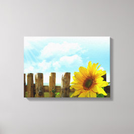 ひまわり自然美しい キャンバスプリント