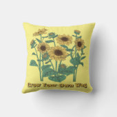 ひまわり自身で育てる クッション (裏面)