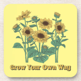 ひまわり自身で育てる コースター