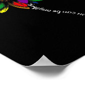 ひまわり自閉症の意識は親切なパズルママSupp ポスター (角)